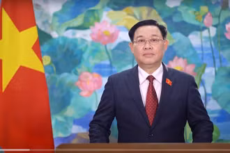 Chủ tịch Quốc hội Vương Đình Huệ. (Ảnh: Duy Linh)