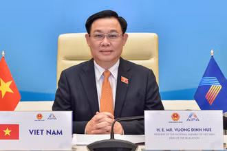 Chủ tịch Quốc hội Vương Đình Huệ. (Ảnh: DUY LINH)