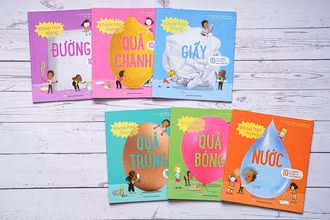 Bộ sách "10 thí nghiệm dễ làm và gây sửng sốt”. (Ảnh: NXB Kim Đồng cung cấp).