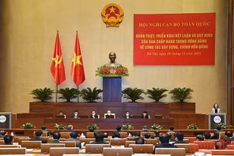 Hội nghị cán bộ toàn quốc quán triệt, triển khai thực hiện Kết luận và Quy định của Ban Chấp hành Trung ương về xây dựng, chỉnh đốn Đảng (Ảnh: Thủy Nguyên).. 
