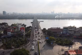 Cầu Chương Dương. (Ảnh: QUỐC TOẢN)