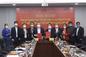Hai cơ quan ký kết chương trình phối hợp công tác giai đoạn 2021-2025.