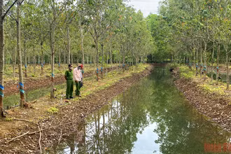 Hiện trường 2 cháu bé đuối nước.