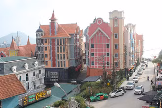 Ngày càng nhiều khách sạn sang trọng xuất hiện tại thị trấn Tam Đảo.