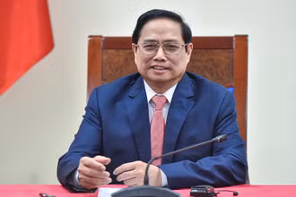 Thủ tướng Phạm Minh Chính nhấn mạnh Thủ tướng Mark Rutte là người bạn thân thiết của Việt Nam, đóng góp tích cực trong việc xây dựng nền móng và thúc đẩy quan hệ Việt Nam-Hà Lan phát triển. (Ảnh: VGP)