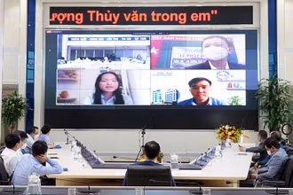 Phát động cuộc thi tại điểm cầu Hà Nội (Ảnh: http://kttvqg.gov.vn).