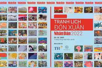 Triển lãm Tranh lịch đón xuân của Báo Nhân Dân