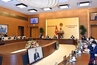 Phiên họp Ủy ban Thường vụ Quốc hội cho ý kiến đối với dự thảo Nghị quyết thí điểm một số cơ chế, chính sách đặc thù phát triển thành phố Cần Thơ.
