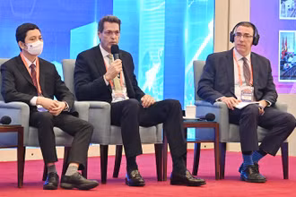 Ông Andrew Jeffries, Giám đốc Ngân hàng Phát triển châu Á (ADB) tại Việt Nam. (Ảnh: Thủy Nguyên)