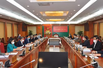 Kỳ họp thứ mười Ủy ban Kiểm tra Trung ương. Ảnh: UBKTTW