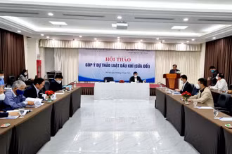 Nhiều nhà khoa học tham dự Hội thảo góp ý Dự thảo Luật Dầu khí sửa đổi.