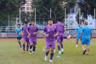 Đội tuyển Việt Nam trong buổi tập chiều 14/12. (Ảnh: VFF)