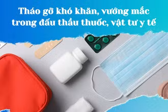 Tháo gỡ khó khăn, vướng mắc trong đấu thầu thuốc, vật tư y tế