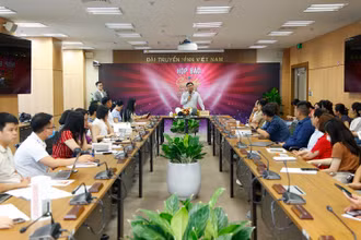 Toàn cảnh họp báo. (Ảnh: VTV)