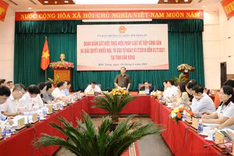 Đoàn Giám sát của Ủy ban Thường vụ Quốc hội làm việc tại tỉnh Đắk Nông về việc tiếp công dân và giải quyết khiếu nại, tố cáo. 