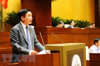 Tổng Thư ký, Chủ nhiệm Văn phòng Quốc hội Bùi Văn Cường phát biểu. (Ảnh: Minh Đức/TTXVN)