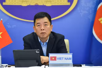 Đại sứ Vũ Hồ, quyền Trưởng SOM ASEAN Việt Nam tại Hội nghị.