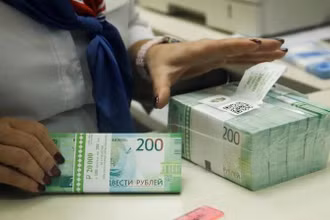 Đồng ruble của Nga. (Ảnh: Reuters)