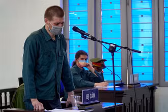 Bị cáo Khlebostroev Konstantin tại phiên tòa