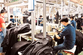 Lao động tại Công ty Việt Thắng Jeans (Ảnh minh họa: Phương Vy).
