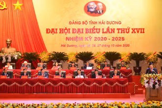 Ảnh minh họa: Đại hội đại biểu lần thứ XVII tỉnh Hải Dương.