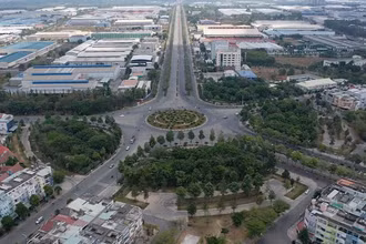 Một góc khu công nghiệp đô thị Mỹ Phước tại thị xã Bến Cát.