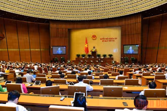 Kỳ họp thứ ba, Quốc hội khóa XV dự kiến sẽ bế mạc vào ngày 16/6. (Ảnh: THỦY NGUYÊN)