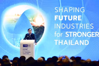 Thủ tướng Thái Lan Prayut Chan-o-cha phát biểu tại cuộc hội thảo.