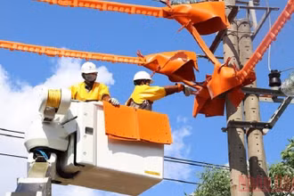 Cung cấp điện trong ngày nắng nóng.