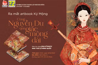Giới thiệu artbook "Ký mộng". (Ảnh: Nhà xuất bản Kim Đồng)