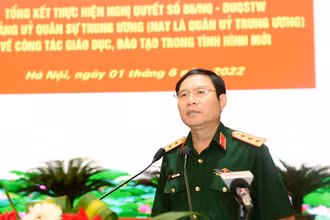 Thượng tướng Nguyễn Tân Cương phát biểu chỉ đạo tại hội nghị.