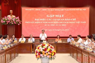 Quang cảnh buổi gặp mặt. (Ảnh: Duy Linh)