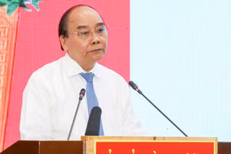 Chủ tịch nước Nguyễn Xuân Phúc phát biểu chỉ đạo tại hội nghị.