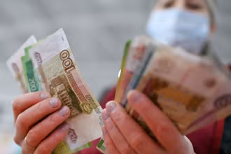 Đồng ruble của Nga. (Ảnh: Reuters)