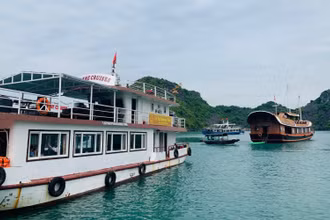 Tàu du lịch đã được yêu cầu dừng hoạt động trên vịnh Cát Bà từ 17 giờ chiều 2/7.