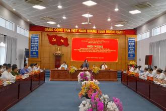 Đoàn kiểm tra số 02 của Ban Chỉ đạo Trung ương về phòng, chống tham nhũng, tiêu cực làm việc tại Long An. 
