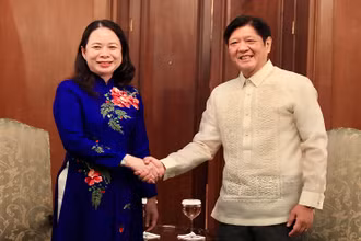 Phó Chủ tịch nước Võ Thị Ánh Xuân hội kiến với Tổng thống Philippines Ferdinand Romualdez Marcos Jr. 