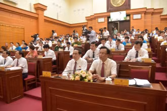Phó Chủ tịch Thường trực Quốc hội Trần Thanh Mẫn dự kỳ họp thứ 8, nhiệm kỳ 2021-2026, Hội đồng nhân dân tỉnh Hưng Yên.