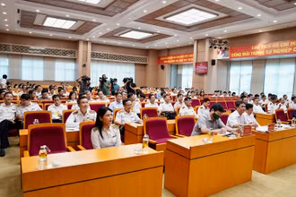 Kiểm toán Nhà nước họp báo công bố công khai các báo cáo kết quả kiểm toán. (Ảnh: NGỌC THẮNG)