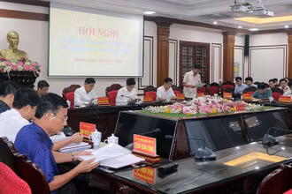 Toàn cảnh buổi làm việc giữa Bộ Giao thông vận tải và tỉnh Hà Nam.