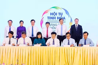 Lễ ký kết Thỏa thuận hợp tác liên kết phát triển du lịch giữa thành phố Hà Nội, Thành phố Hồ Chí Minh và các tỉnh Bắc Trung Bộ mở rộng giai đoạn 2022-2025 và Kế hoạch triển khai các hoạt động liên kết giai đoạn 2022-2023.