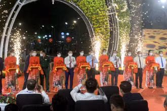 Nghi thức khai mạc Hội hoa Xuân Nhâm Dần 2022.
