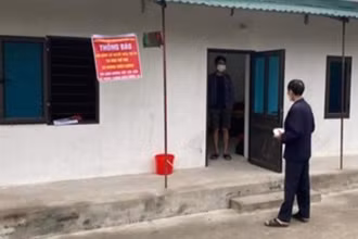 Một trường hợp F0 ở xã Đông Phong, Tiền Hải (tỉnh Thái Bình) được điều trị tại nhà.