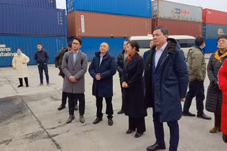 Thương vụ Việt Nam khảo sát cơ hội hợp tác logistics và thương mại tại tỉnh Hồ Nam, Trung Quốc. (Ảnh: Thương vụ Việt Nam tại Trung Quốc)
