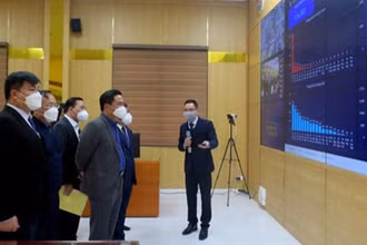 Trung tâm điều hành thông minh thị xã Phổ Yên chính thức vận hành.