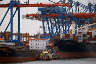 Cảng Tanjung Priok ở Jakarta, Indonesia. (Ảnh: Reuters)