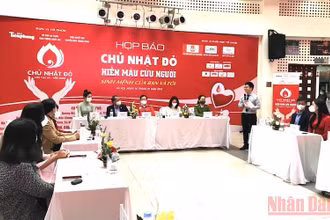 Toàn cảnh buổi họp báo.