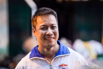 Anh Trung Văn Nam (thợ sửa điều hòa, đang trọ tại Lương Khánh Thiện, phường Tương Mai, quận Hoàng Mai). (Ảnh: VOV)