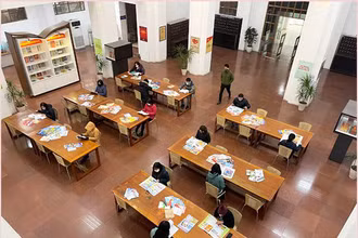 Khu vực trưng bày báo Xuân. (Ảnh: Thư viện quốc gia)
