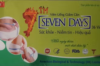 Viên uống giảm cân SEVEN DAYS có chứa chất cấm Sibutramine (12,54 mg/viên).